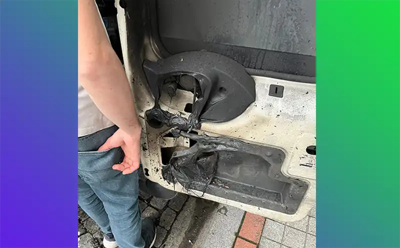 Rize’de Çay Motoru Bataryası Yangını