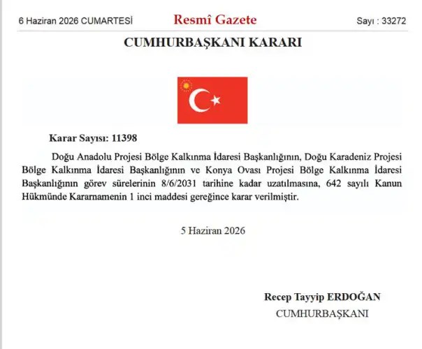 DOKAP Gültekin’in Görev Süresi 2031’e Kadar Uzatıldı