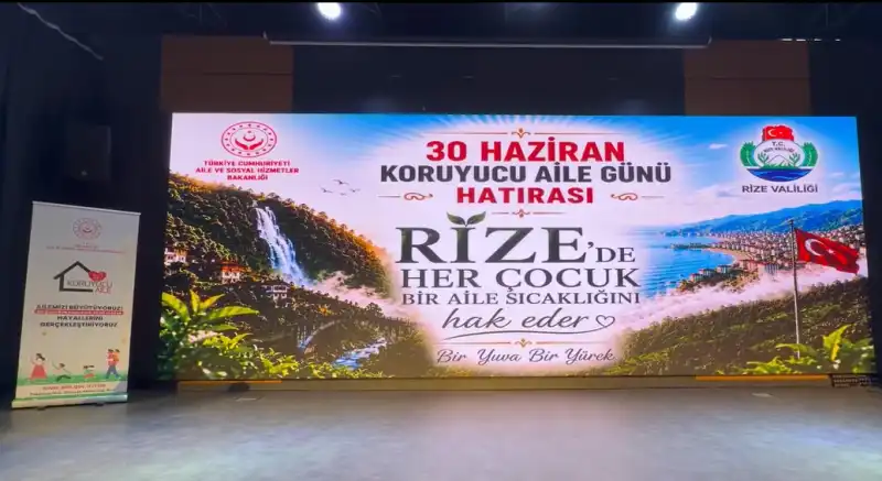 Rize’de “Bir Yuva Bir Yürek” Programı