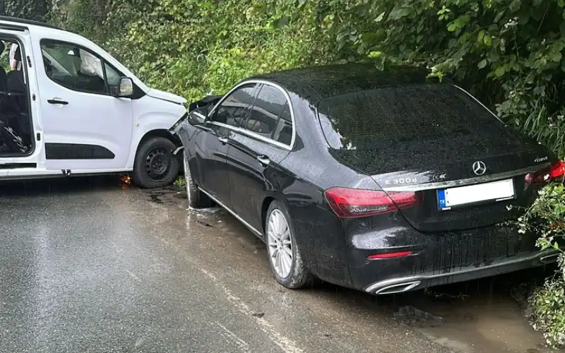 Ayder Yaylası Yolunda Korkutan Kaza
