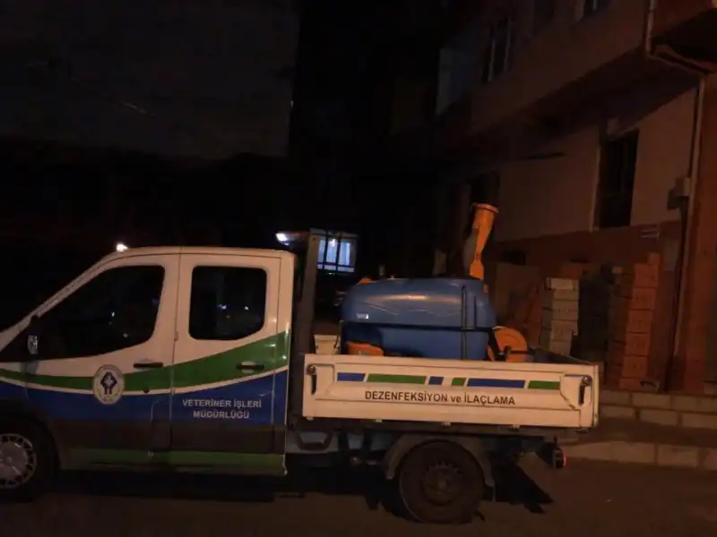 Rize'de Gece İlaçlaması Aralıksız Sürüyor