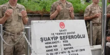 Rize’nin 15 Temmuz Şehidi Kabri Başında Anıldı