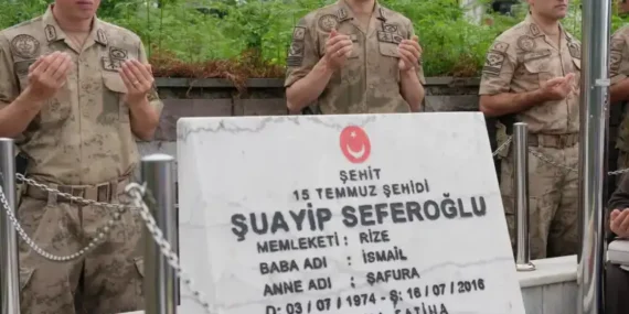 Rize’nin 15 Temmuz Şehidi Kabri Başında Anıldı