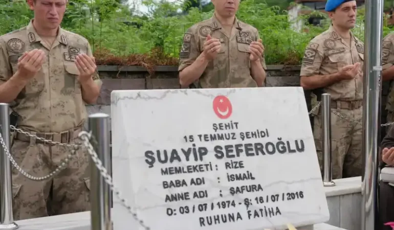 Rize’nin 15 Temmuz Şehidi Kabri Başında Anıldı