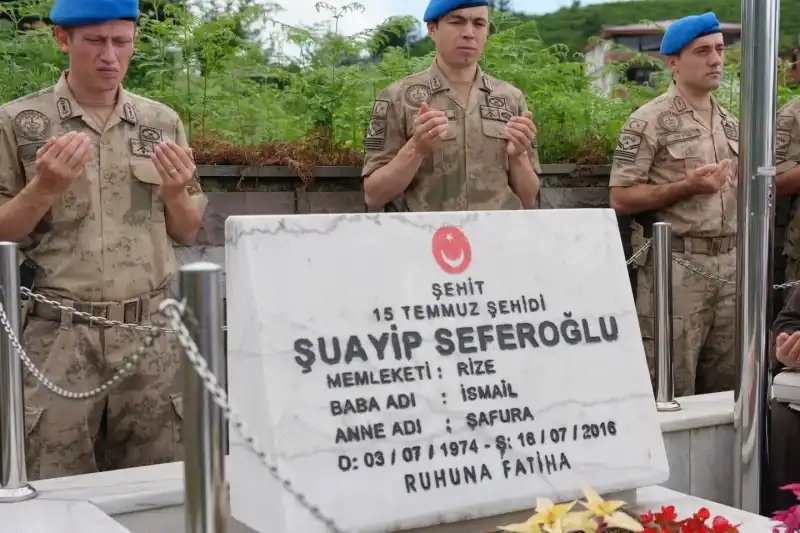Rize’nin 15 Temmuz Şehidi Kabri Başında Anıldı