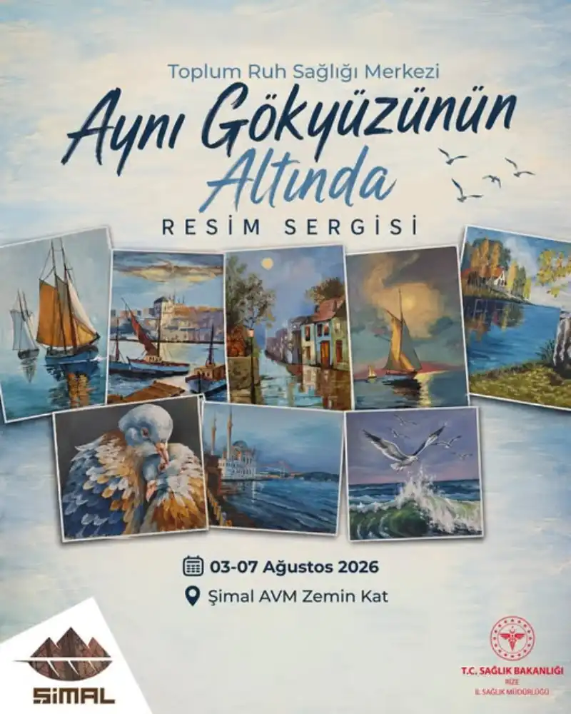 Rize'de "Aynı Gökyüzünün Altında" Sergisi