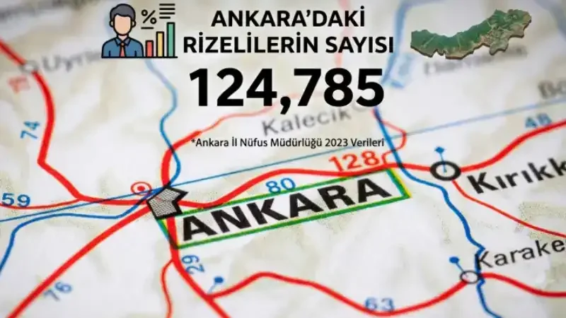 Ankara’daki Rizelilerin Sayısı