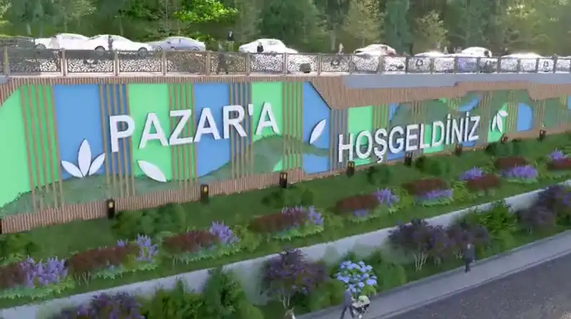 Pazar Tünel Yan Projesi Yeni Peyzaj Görünümüne Kavuşuyor