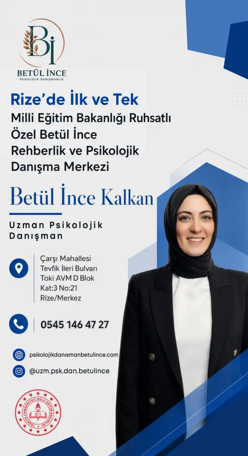 Rize'de MEB Ruhsatlı İlk Özel Psikolojik Danışma Merkezi Hizmete Açıldı