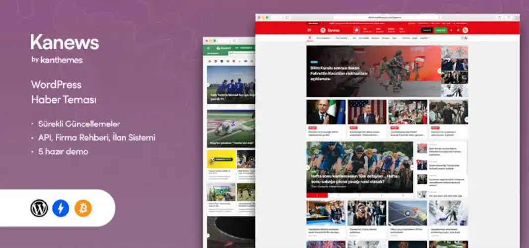 Kanews WordPress Haber Teması (Lisansı)