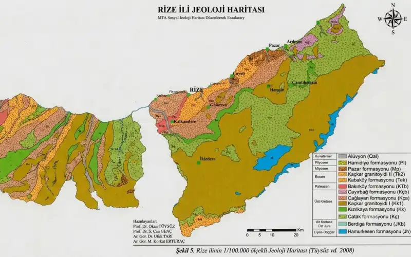 Rize’nin Yeraltı Haritası Ortaya Çıktı