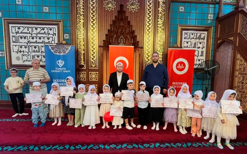 İkizdere’de Yaz Kur’an Kursları Coşkuyla Tamamlandı
