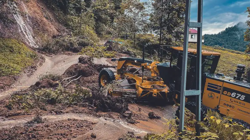 14 Ağustos Tarihinde Rize'de Etkili Olan yağışlar Hakkında