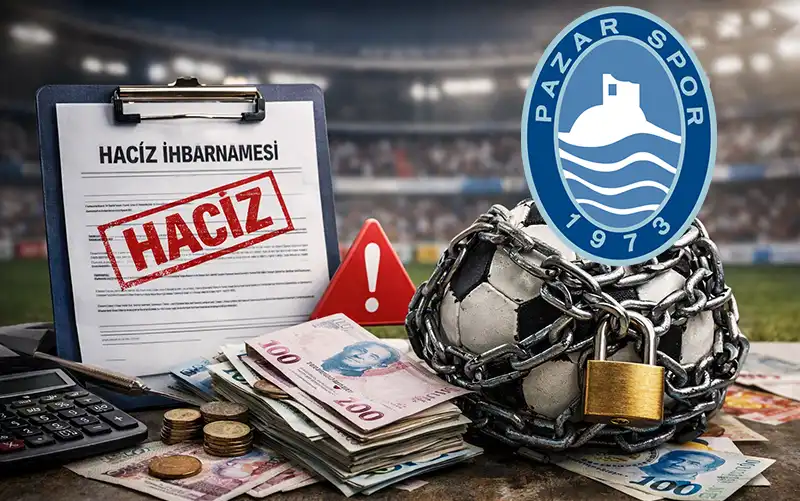 Lider Pazarspor’a Haciz Şoku