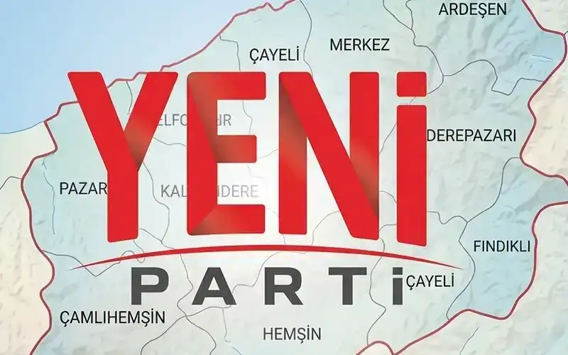 Yeni Parti Rize’de 7 İlçede Başkanlar Sandıkla Belirlendi