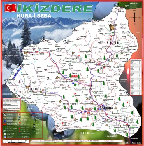 İkizdere Haritaları