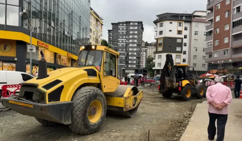 Rize’de Kale Kavşağı İçin Çalışmalar Başladı