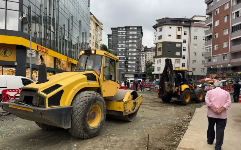 Rize’de Kale Kavşağı İçin Çalışmalar Başladı