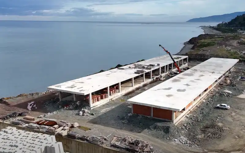 Rize’de Su Ürünleri Toptan Hali İçin Çalışmalar Hız Kazandı