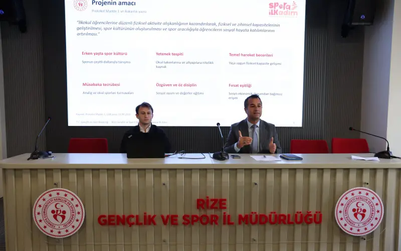 Rize’de “Spora İlk Adım” Projesi İçin Antrenörler Bir Araya Geldi
