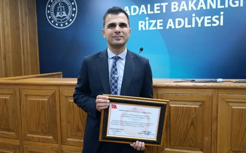 Rize Barosunda Yeni Dönem: Mehmet Can Tüfekçi Mazbatasını Aldı