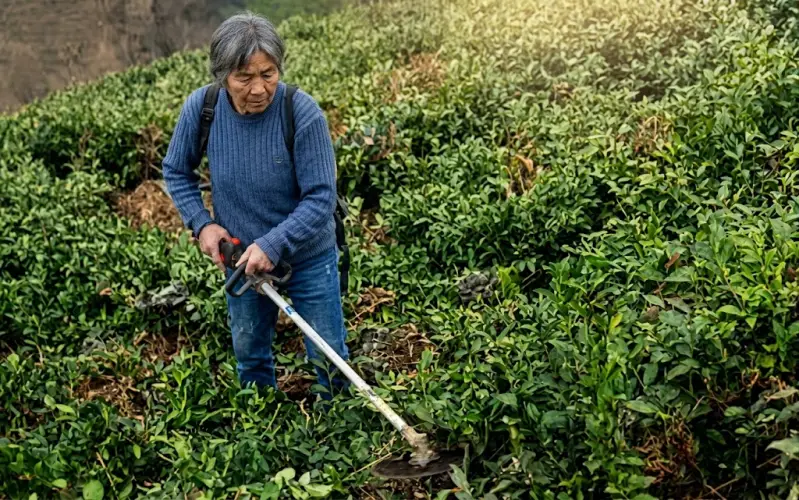 Rize’de Çay Bahçelerinde Hasat Sonrası Mesai