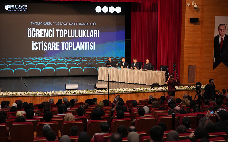 RTEÜ’de Öğrencilerle İstişare Toplantısı