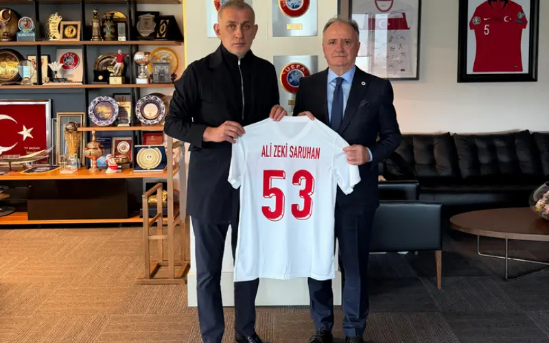 Çaykur Rizespor Başkanı Saruhan’dan TFF Başkanı Hacıosmanoğlu’na Ziyaret