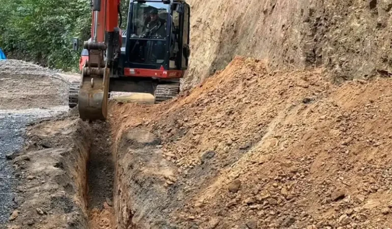 İkizdere’de Doğal Gaz Çalışmaları Sürüyor